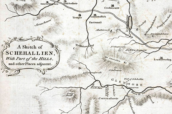Map of Schiehallion and surrounds