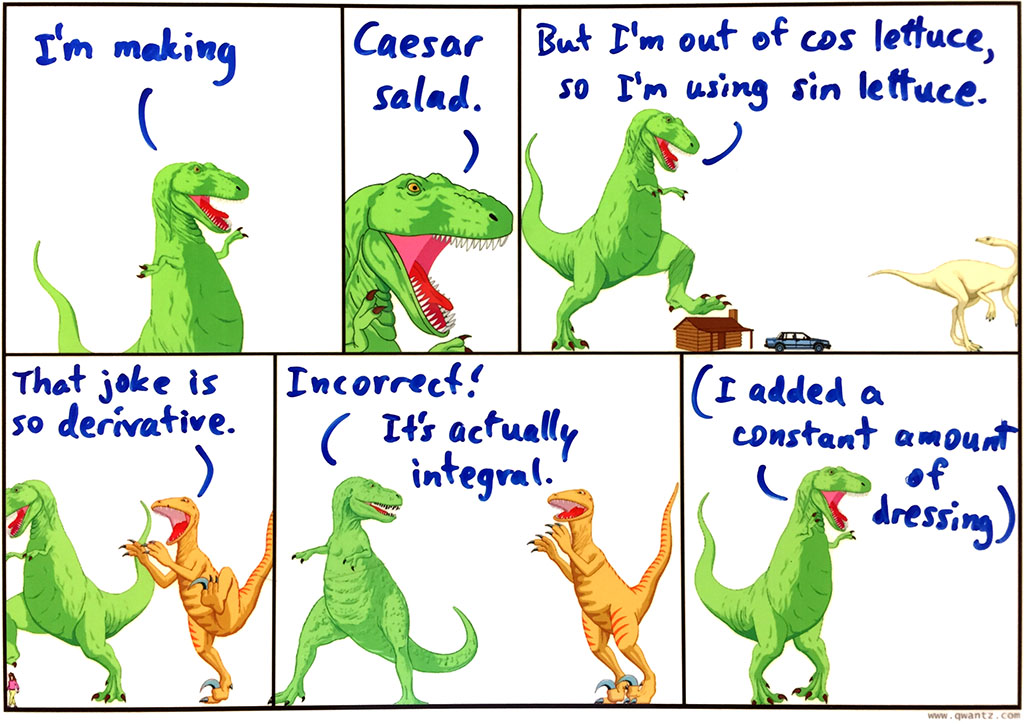 A comic with talking dinosaurs is fine, but one with incorrect mathematics is unpardonable