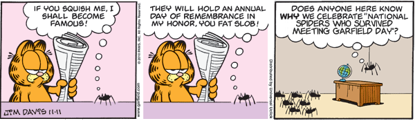 Garfield veterans day strip agree, useful Theme simply garfield veterans day strip