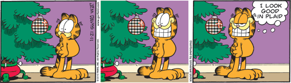 Garfield in Plaid