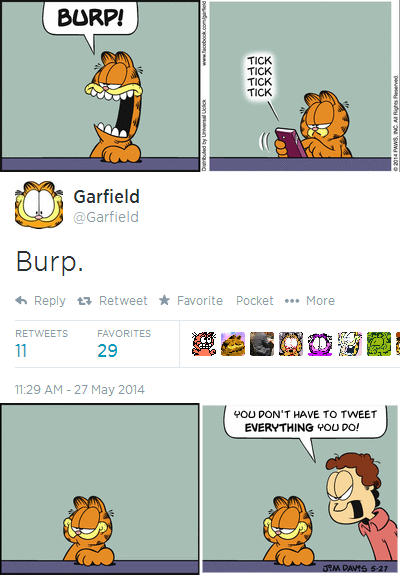 Garfield on Twitter Revised