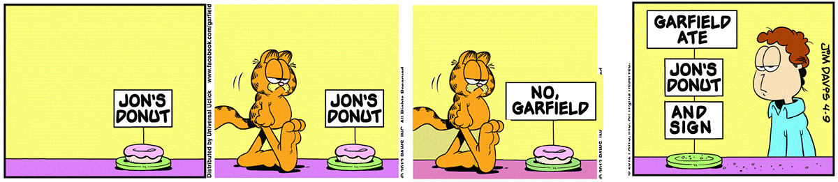 No, Garfield