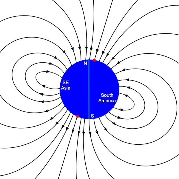 A magnetic dipole