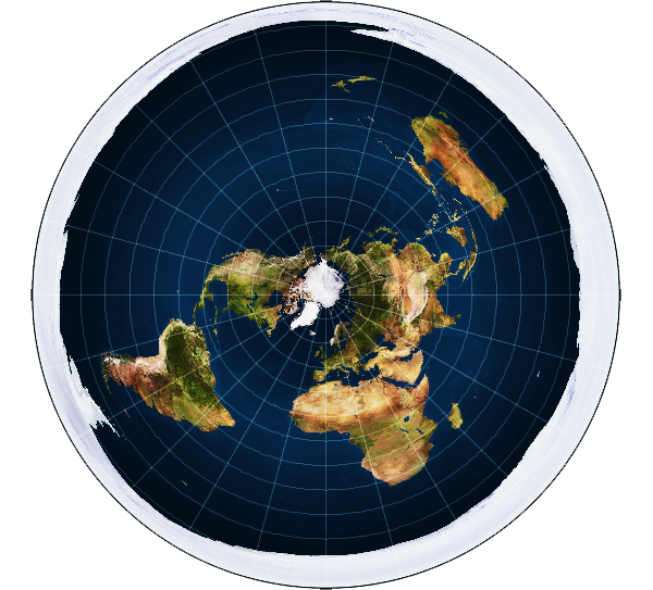 Azimuthal equidistant projection