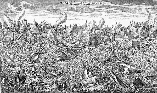 Lisbon earthquake engraving