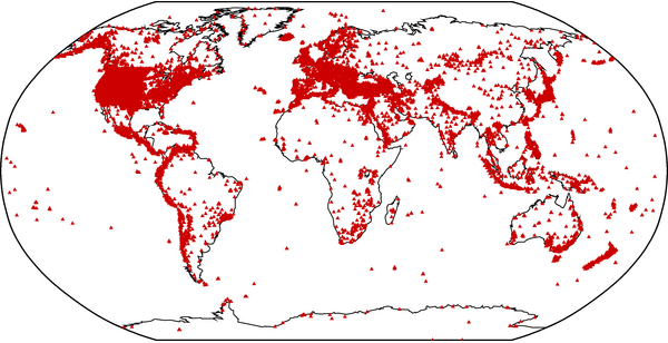 Location of seismic stations