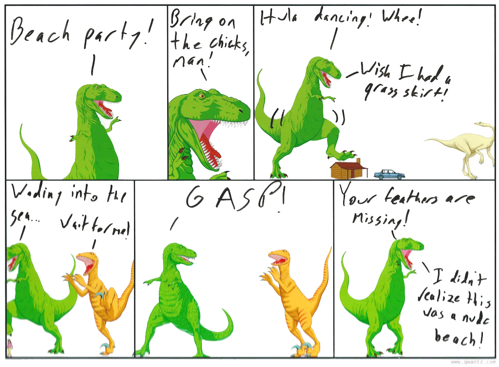 Frankie and Annette in: Jurassic Beach Party