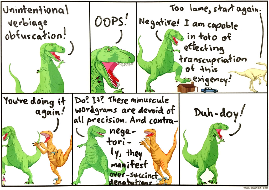 Sesquipedalian sequential art denominator