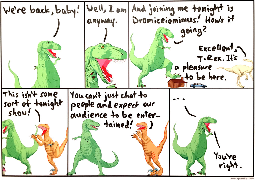 Tonight on The T-Rex Show!