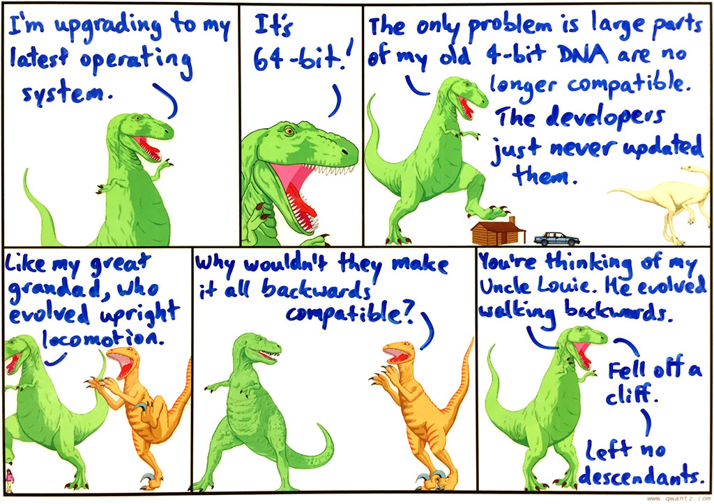 DNA is actually really inefficient when you think about it