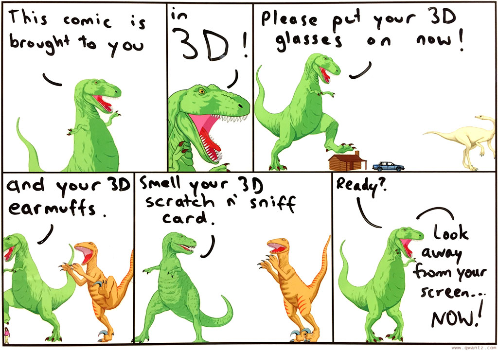 3D Dinosaur Comics