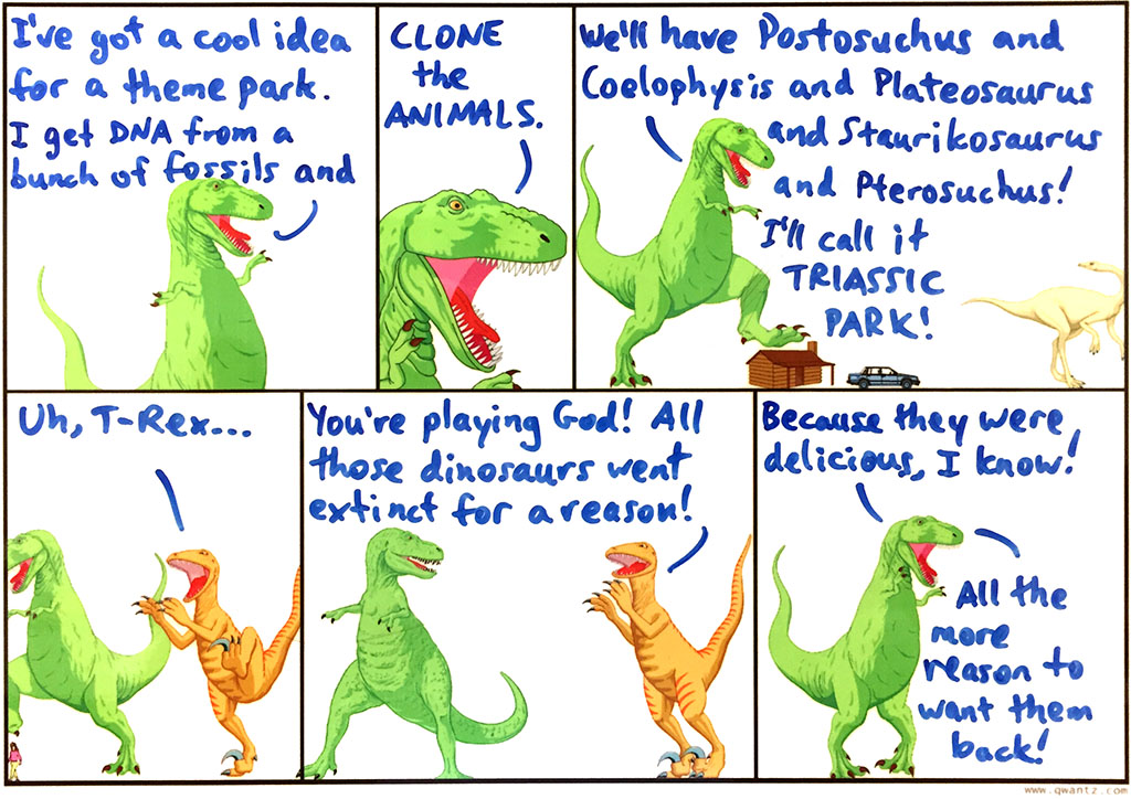 A dinosaur park with a difference