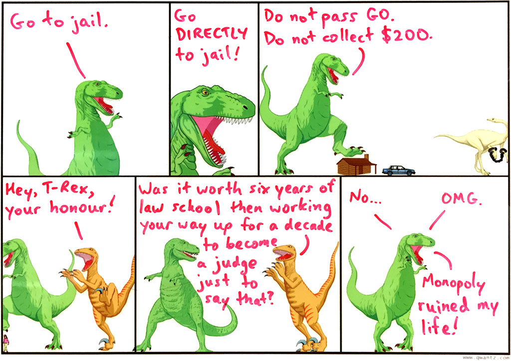 You have won second prize in a Dinosaur Comic reading contest