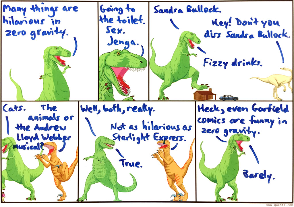 This comic is funnier on the International Space Station
