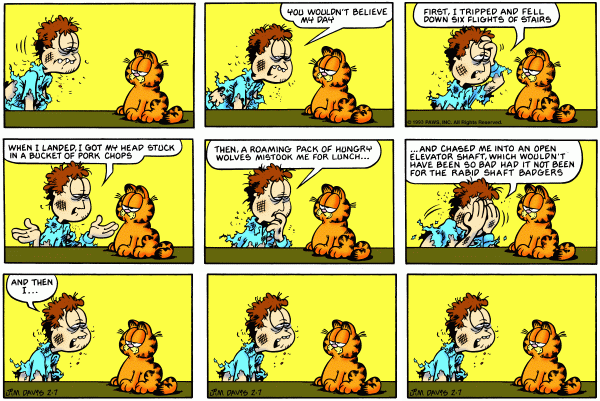 Frozen Garfield