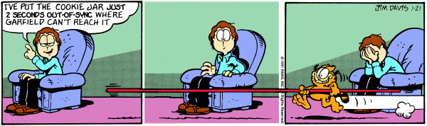 Garfield, 2 Seconds Out-of-Sync