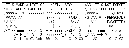 ASCIIfield