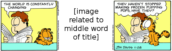 Garfield [something that sounds a bit like 