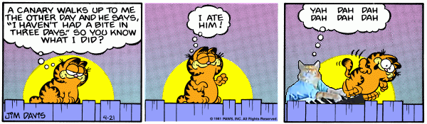 Garfield, Supported by Keyboard Cat