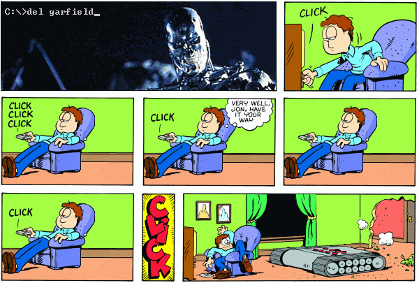 Garfield - Garfield = SKYNET 