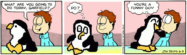 Garfield as a Penguin