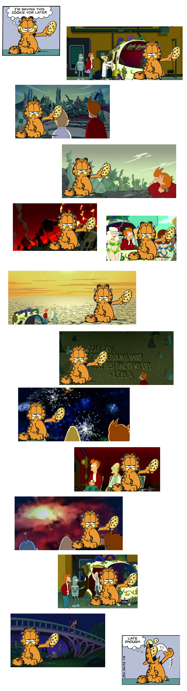 Garfield Plus Futurama
