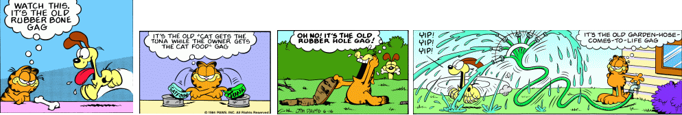 It's the old Garfield gag