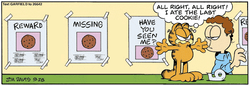 One Panel Garfield