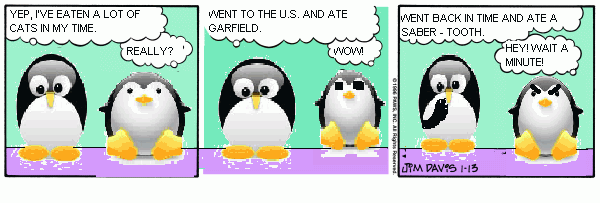 Penguin Turns the Table