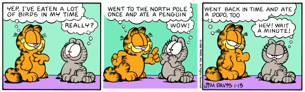 Garfield Plus Updated Palaeontology Minus Dinosaurs