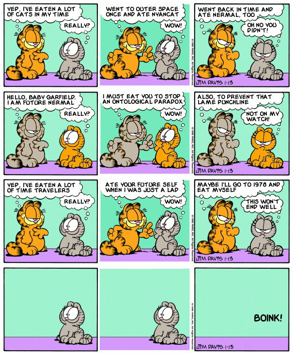 Garfield Minus Dinosaurs Plus Timey Wimey Ball