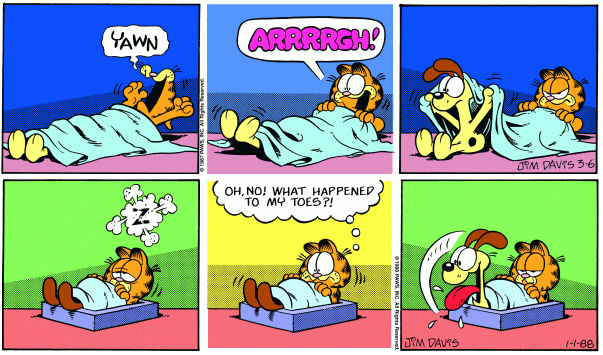 Spot The Difference With Garfield's... Toes?