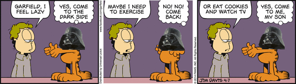 Jon Skywalker vs Darth Garfield