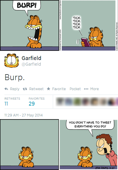 Garfield on Twitter