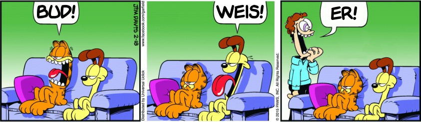 Garfield plus a twenty years old advert
