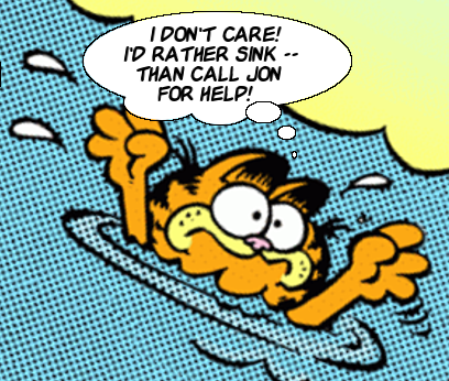Drowning Garfield