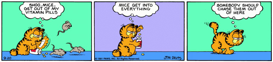 Garfield Minus Three Filler Panels