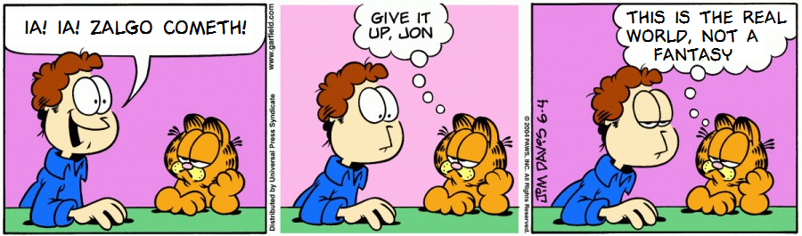 Not Zalgo Garfield