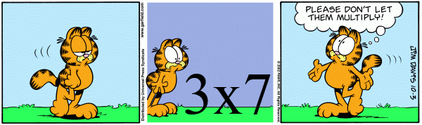 Garfield's Seeming Arithmophobia