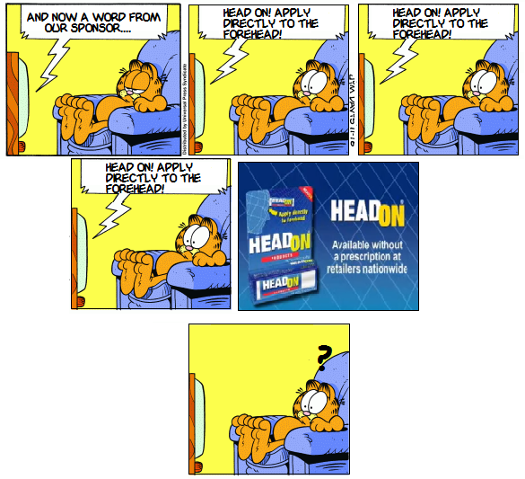 Garfield plus a very annoying commercial