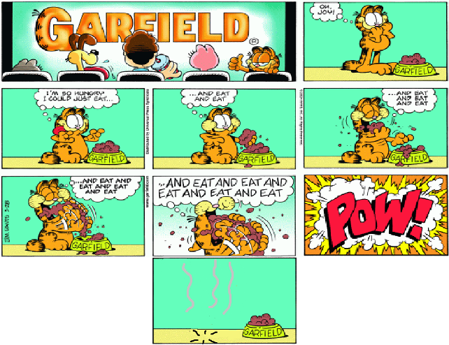 Garfield Blows Up