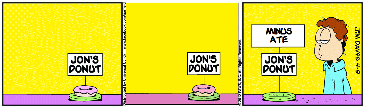 minus garfield.