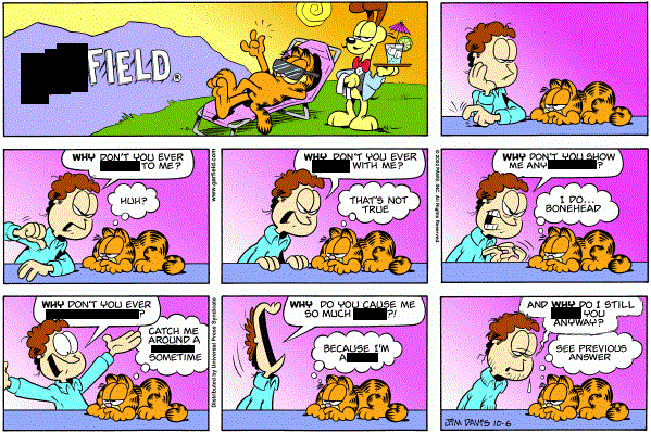 Censored Garfield #2