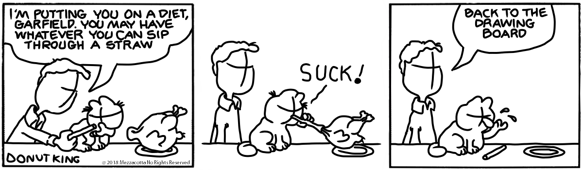 Garfield Sketched But It's Sketched By a Different Artist