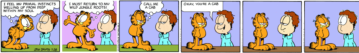 Garfield Plus Old Joke