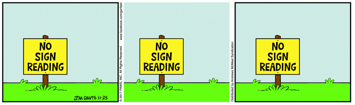 No Sign Reading