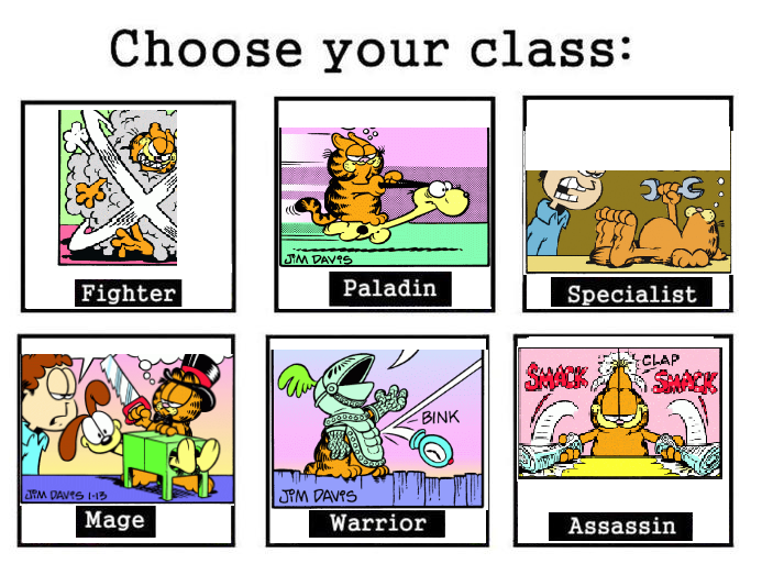 CHOOSE YOUR CLASS