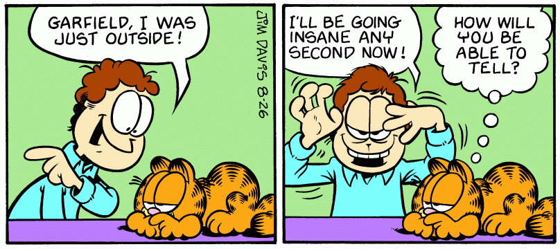 Garfield Minus a Panel