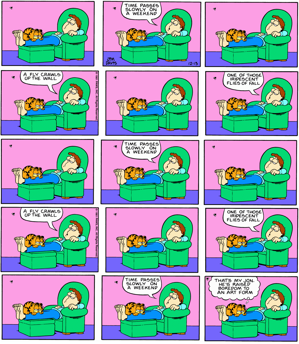 Garfield in Doubled Half Time