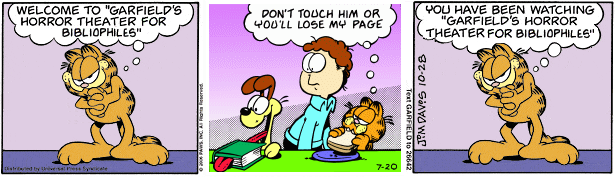 Garfield's Horror Theater for Bibliophiles